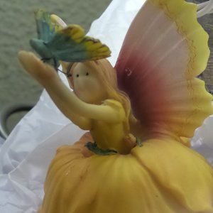 Vintage Yellow Fairy Shelf Sitter